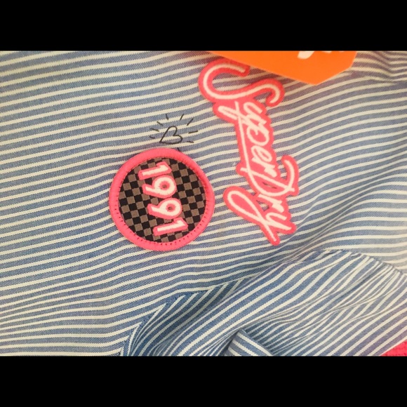 NWT Quirky blue and white strip shirt - Picture 5 of 15